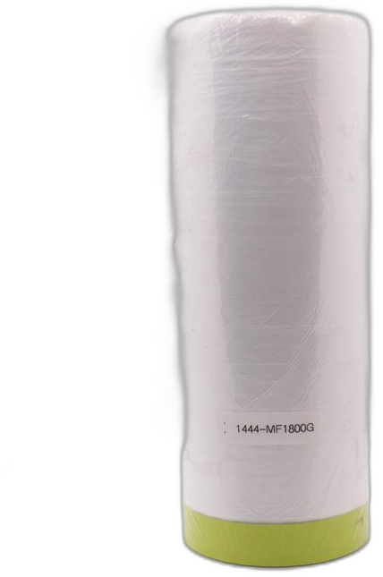 Pre-taped masking film