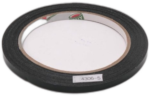 Auto-trim badge mounting tape